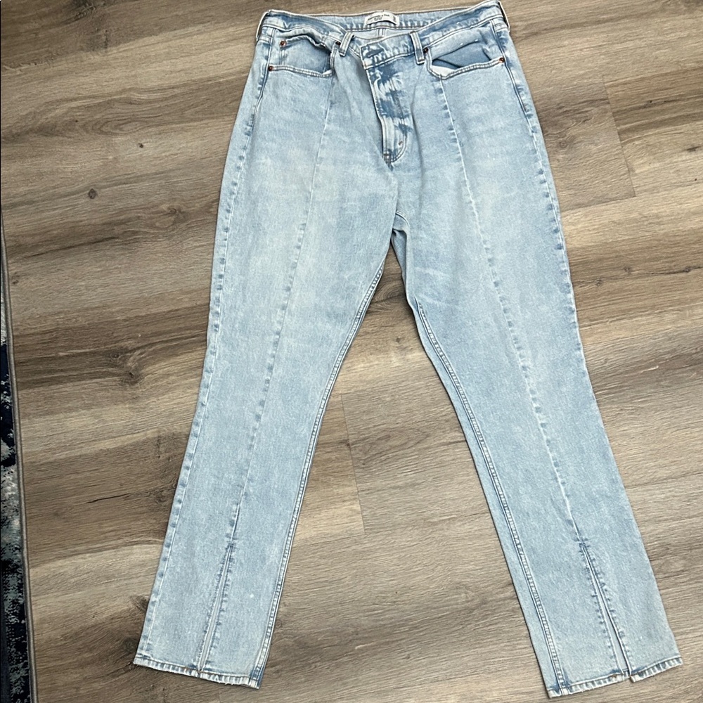 Abercrombie & Fitch Light Blue Straight Leg Jeans